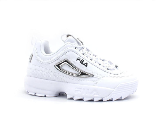 FILA Disruptor Wmn Sneaker Donna White Silver 1011237.93N - Sandrini Calzature e Abbigliamento