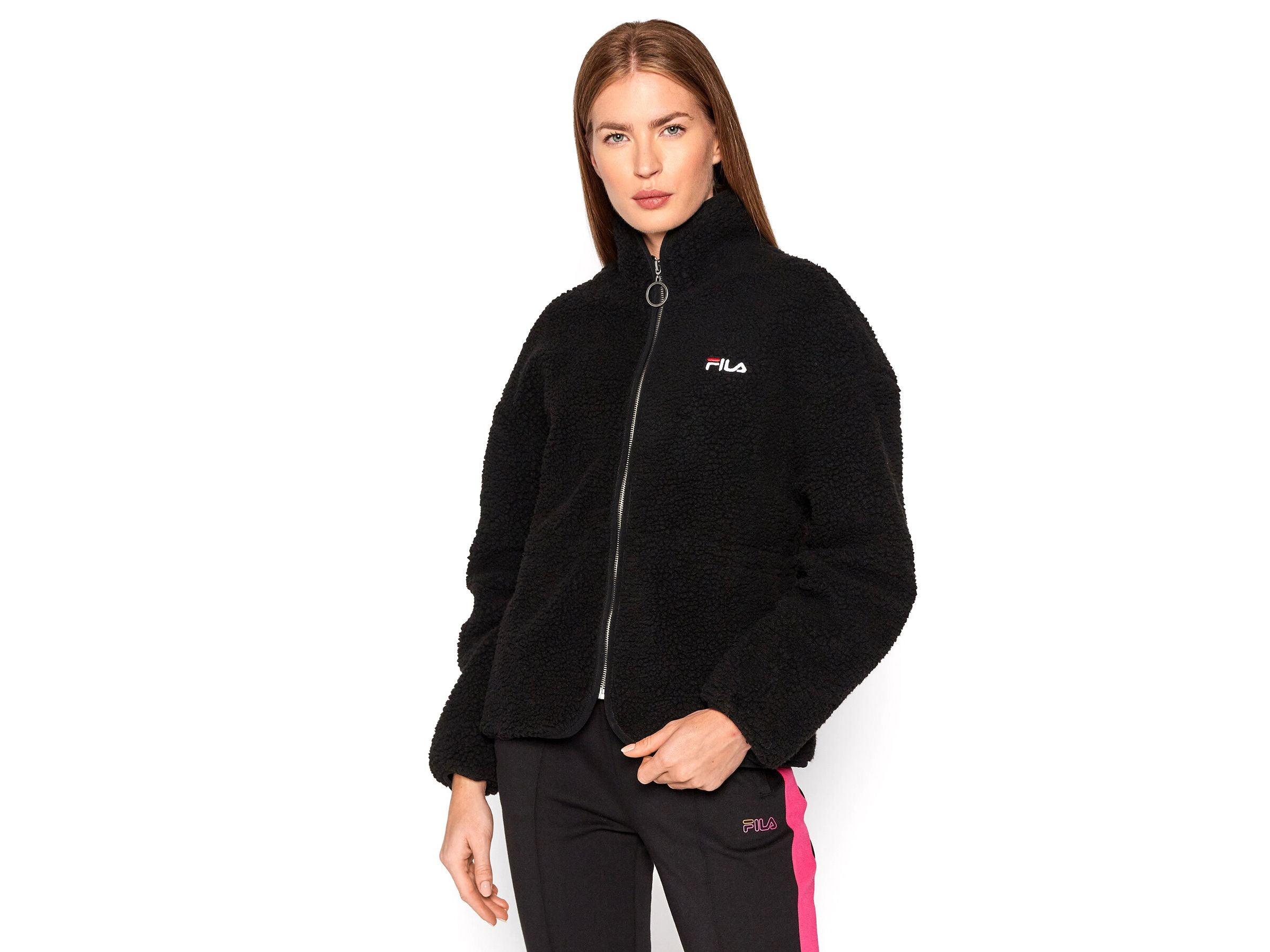 FILA Sari Sherpa Fleece Jacket Giubbotto Black 687980 - Sandrini Calzature e Abbigliamento