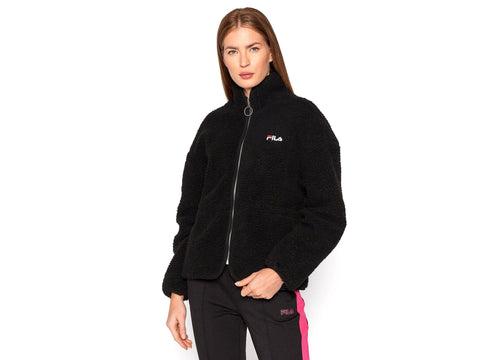 FILA Sari Sherpa Fleece Jacket Giubbotto Black 687980 - Sandrini Calzature e Abbigliamento