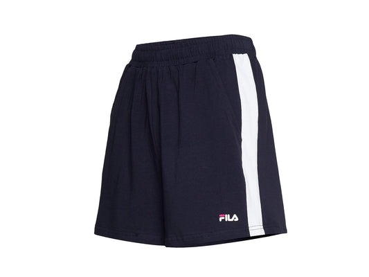 FILA Women Badu Shorts Black Iris White 687493 - Sandrini Calzature e Abbigliamento