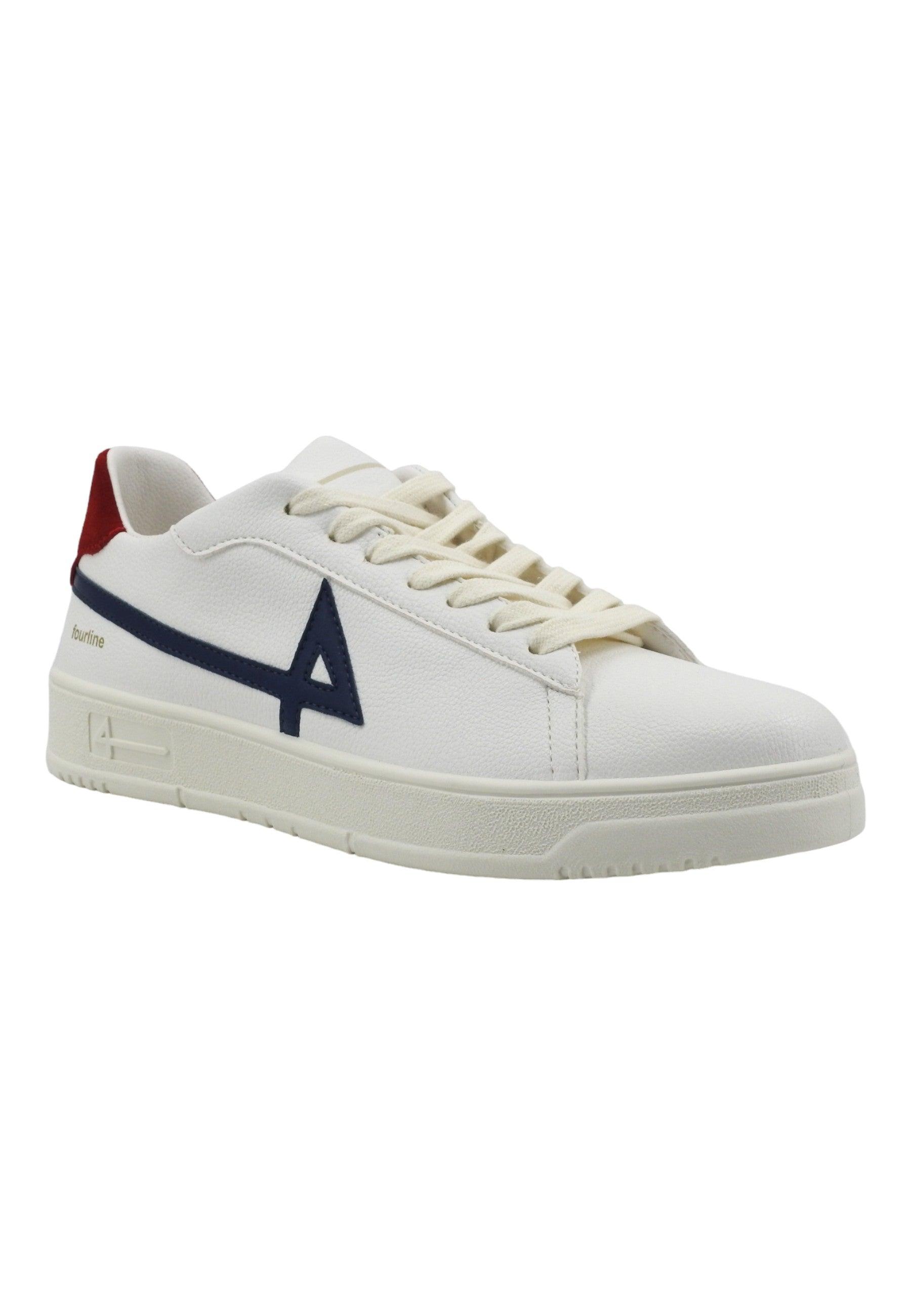 FOURLINE Sneaker Uomo Blue Red Bianco X502 - Sandrini Calzature e Abbigliamento