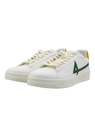 FOURLINE Sneaker Uomo Green Yellow Bianco X500U - Sandrini Calzature e Abbigliamento