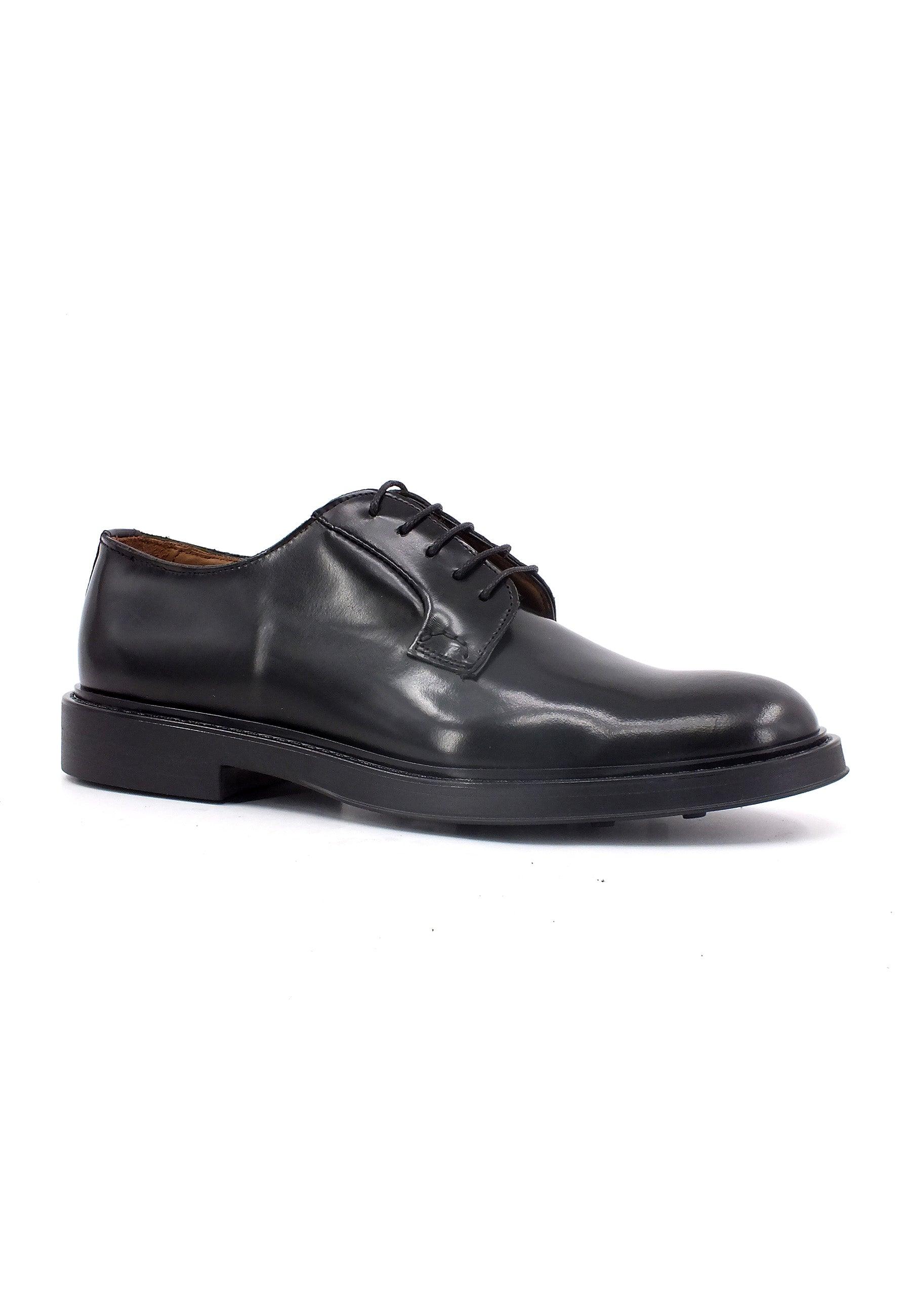 FRANCO FEDELE City Derby Stringata Uomo Nero 6553 - Sandrini Calzature e Abbigliamento