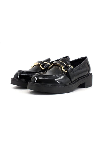 FRAU Naplack Mocassino Donna Nero 97U4149 - Sandrini Calzature e Abbigliamento