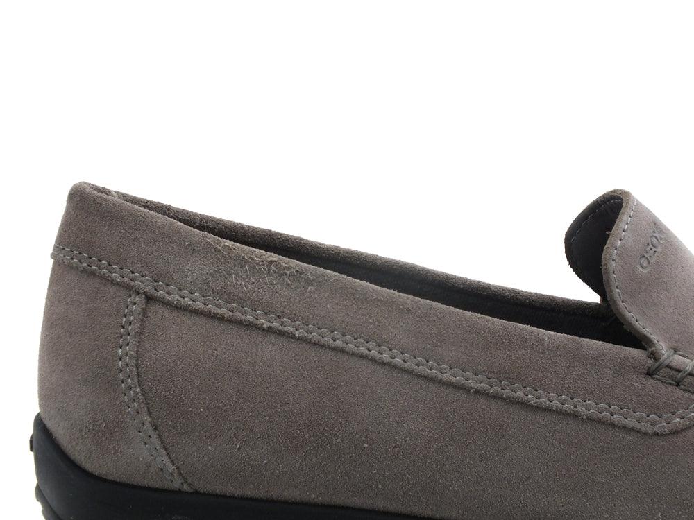 GEOX Ascanio Mocassino Suede Anthracite U020WA00022C9004 - Sandrini Calzature e Abbigliamento