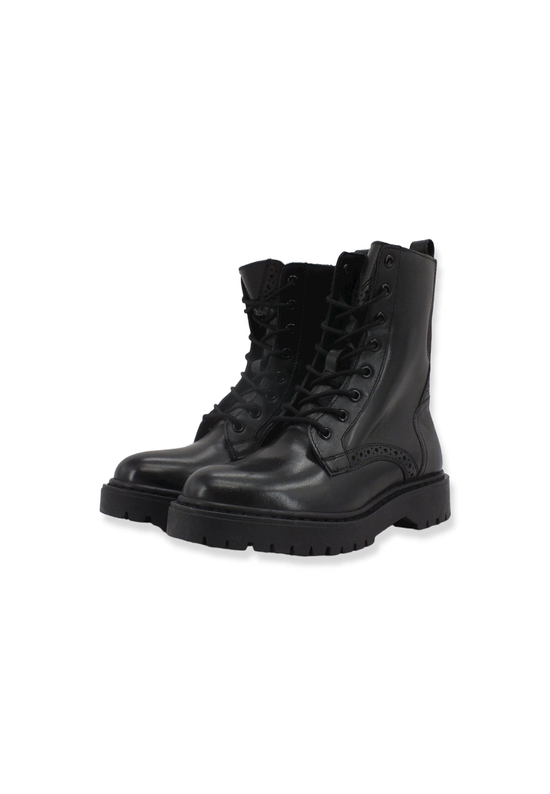 GEOX Bleyze Stivaletto Anfibio Donna Black D26QDD00043C9999 - Sandrini Calzature e Abbigliamento