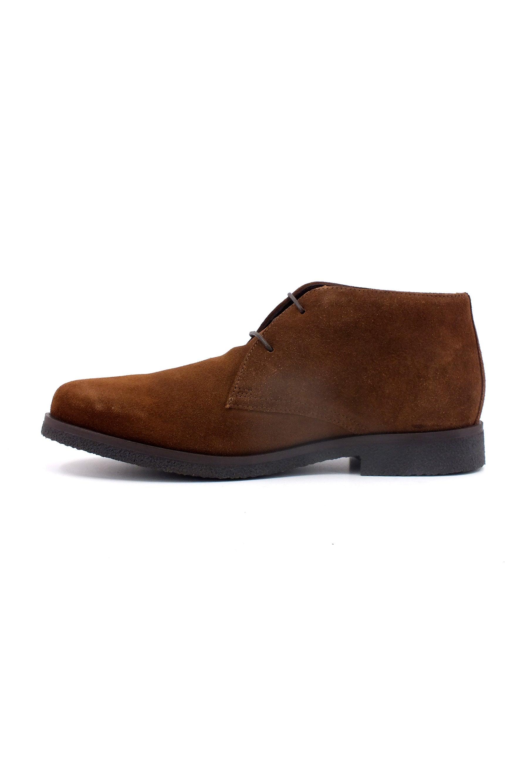 GEOX Claudio Stivaletto Stile Clark Uomo Brown Cotto U0458A00022C6003 - Sandrini Calzature e Abbigliamento