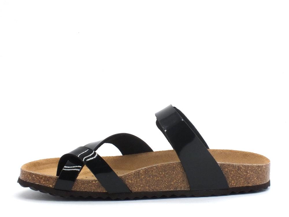 GEOX D Brionia Ciabatta Fibbie Black D02LSD000HHC9999 - Sandrini Calzature e Abbigliamento