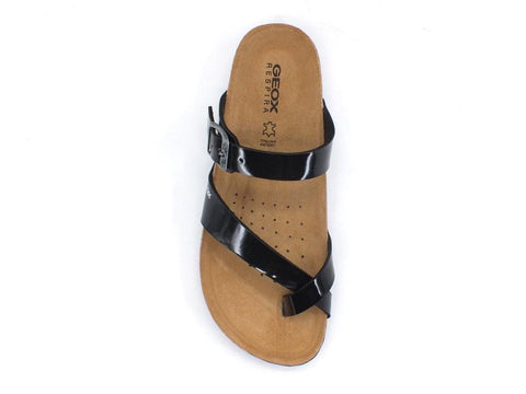 GEOX D Brionia Ciabatta Fibbie Black D02LSD000HHC9999 - Sandrini Calzature e Abbigliamento