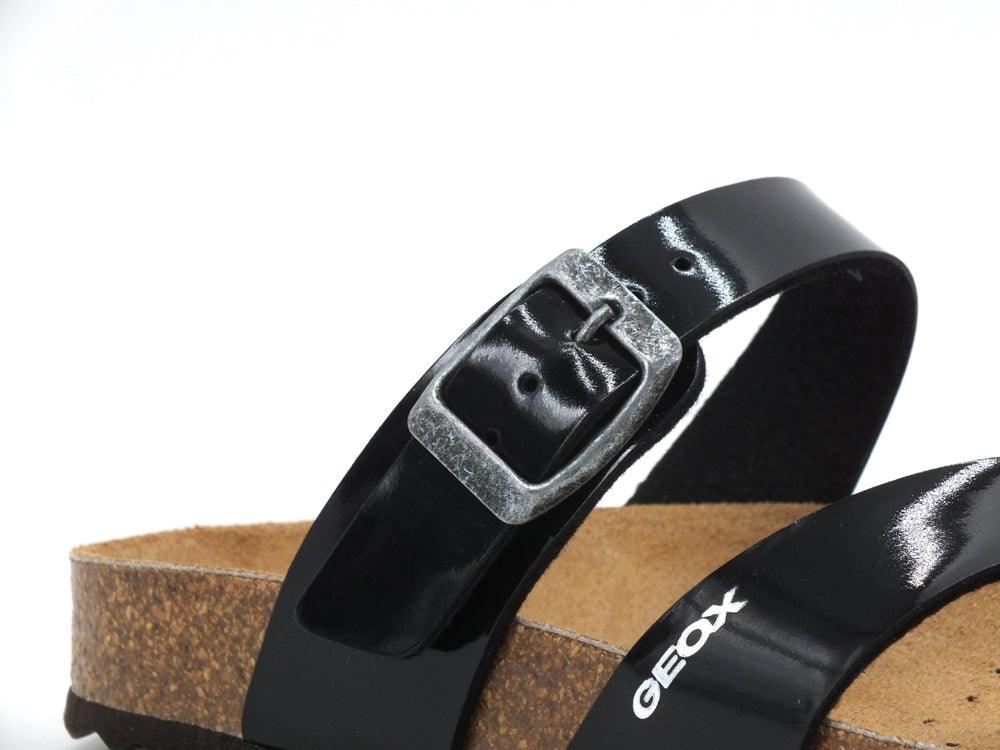 GEOX D Brionia Ciabatta Fibbie Black D02LSD000HHC9999 - Sandrini Calzature e Abbigliamento