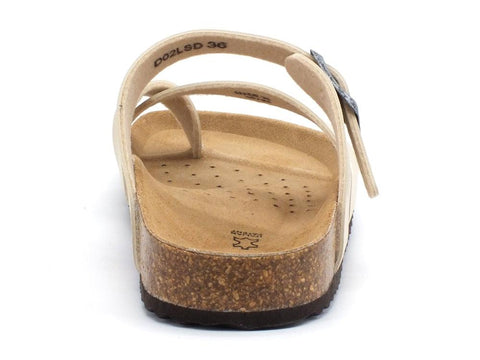 GEOX D Brionia Ciabatta Fibbie Light Gold D02LSD000BNC2012 - Sandrini Calzature e Abbigliamento