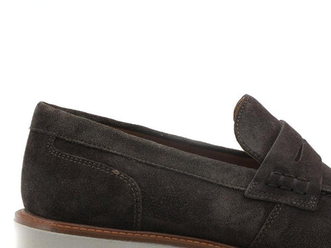GEOX Gubbio Mocassino Suede Dark Brown U25EED00022C6006 - Sandrini Calzature e Abbigliamento