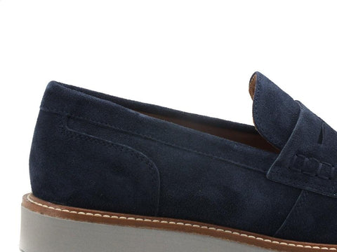 GEOX Gubbio Mocassino Suede Navy U25EED00022C4002 - Sandrini Calzature e Abbigliamento