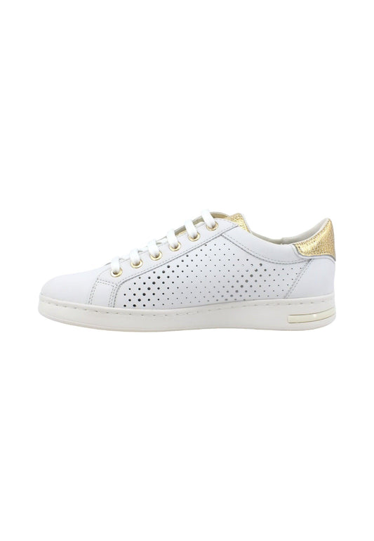 GEOX Jaysen Sneaker Donna White Gold D151BB085CFC0232 - Sandrini Calzature e Abbigliamento