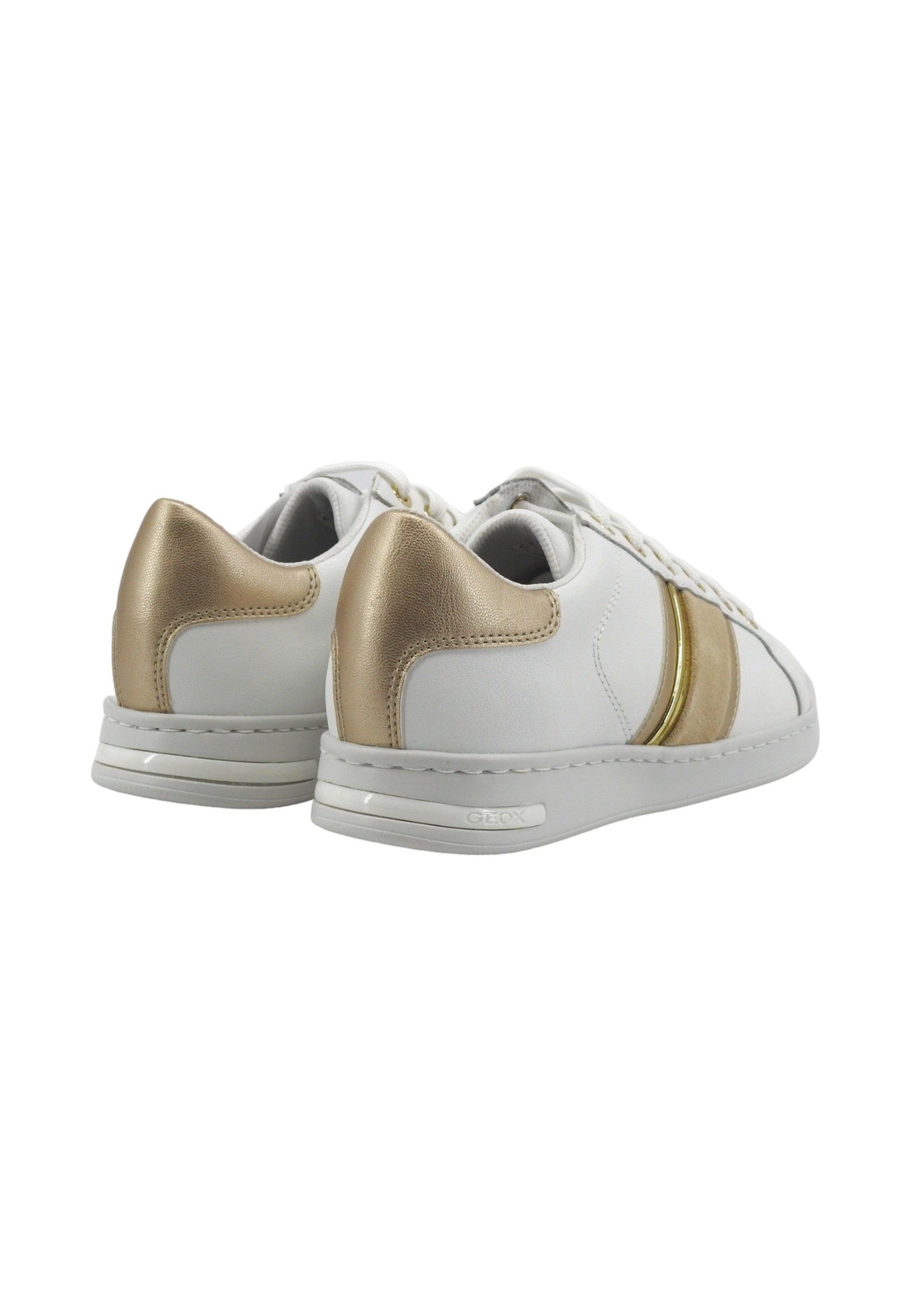 GEOX Jaysen Sneaker Donna White Gold D361BE085NFC1327 - Sandrini Calzature e Abbigliamento