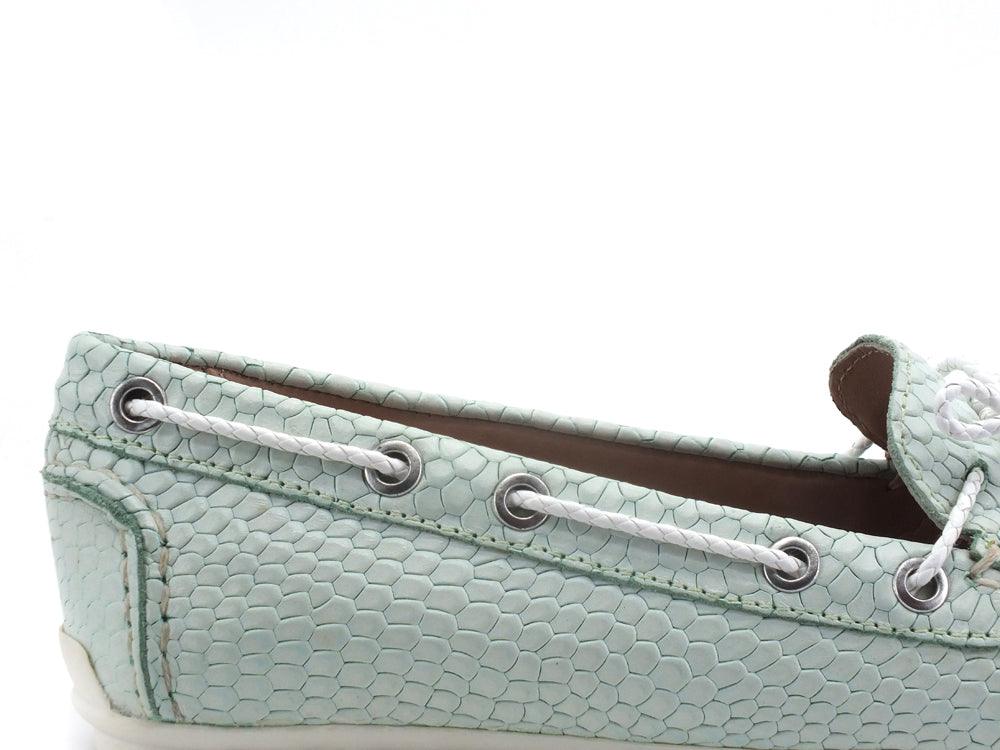 GEOX Mocassino Fiocco Leelyan Light Green Verde - Sandrini Calzature e Abbigliamento
