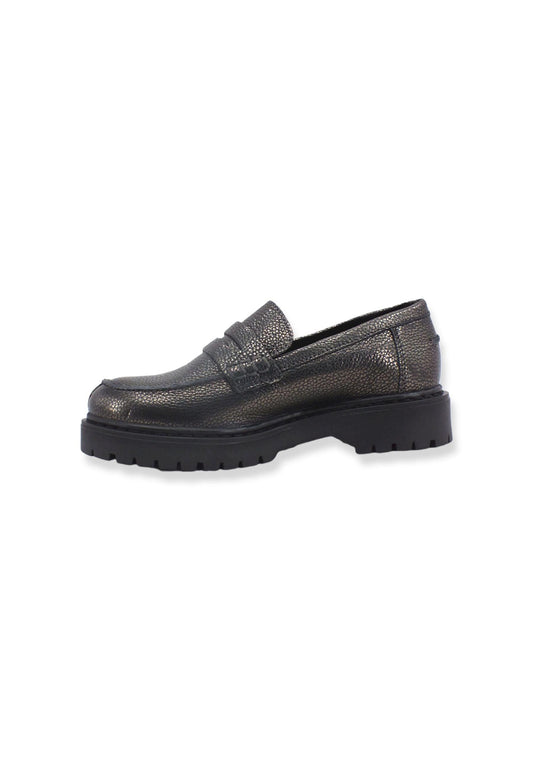 GEOX Mocassino Leather Donna Grigio Gun D16QDB000CRC1357 - Sandrini Calzature e Abbigliamento