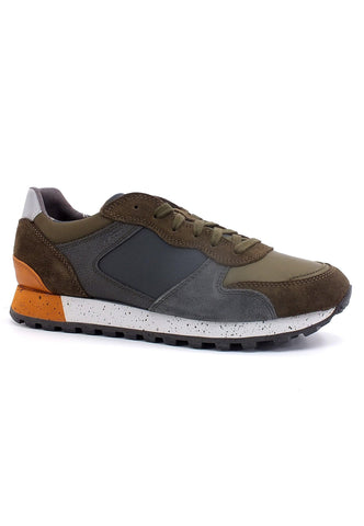 GEOX Ponente Sneaker Uomo Dark Olive Anthracite U26CPA02011C3K9A - Sandrini Calzature e Abbigliamento