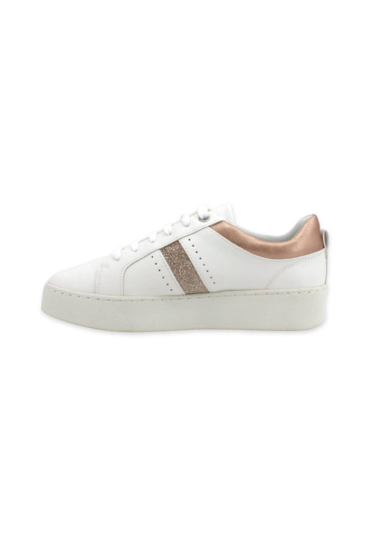 GEOX Sneaker Glitter Donna White Rose Gold D35QXA054AJC1ZH8 - Sandrini Calzature e Abbigliamento