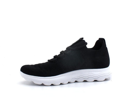 GEOX Sneaker Running Knitted Spherica Black Nero - Sandrini Calzature e Abbigliamento