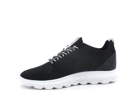 GEOX Sneaker Running Knitted Spherica Nero - Sandrini Calzature e Abbigliamento