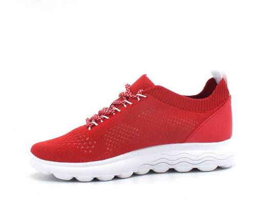 GEOX Sneaker Running Knitted Spherica Rosso - Sandrini Calzature e Abbigliamento