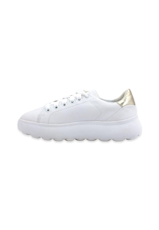 GEOX Spherica Sneaker Donna White Gold D35TCB085YZC0232 - Sandrini Calzature e Abbigliamento