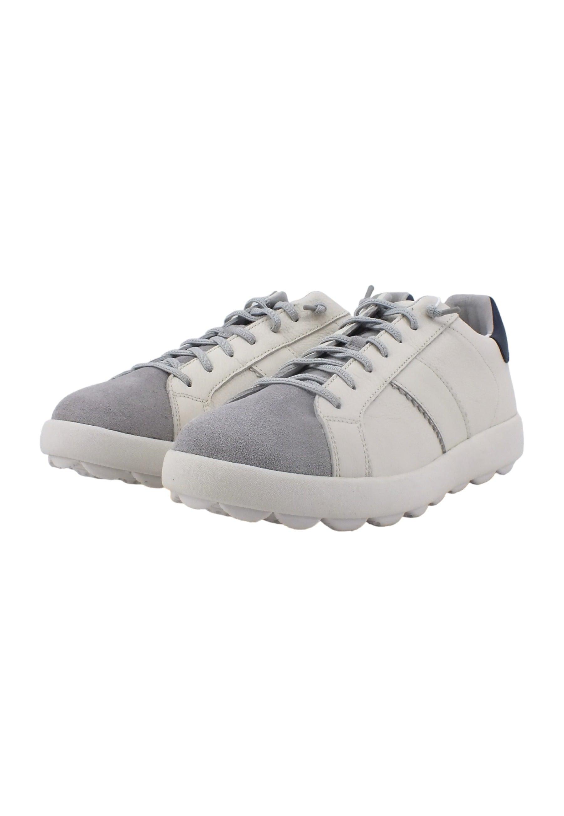 GEOX Spherica Sneaker Uomo White Grey U36FYC04622C1995 - Sandrini Calzature e Abbigliamento