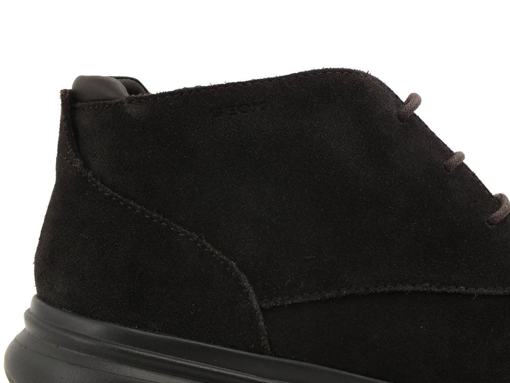GEOX Stringata Lacci Suede Dark Coffe U16BTB00022C6024 - Sandrini Calzature e Abbigliamento