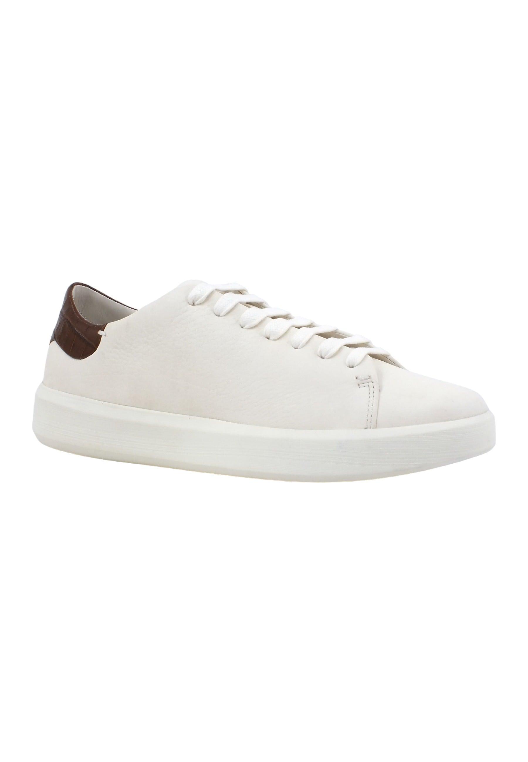 GEOX Velletri Sneaker Uomo White Brown U36EAA03C40C1224 - Sandrini Calzature e Abbigliamento