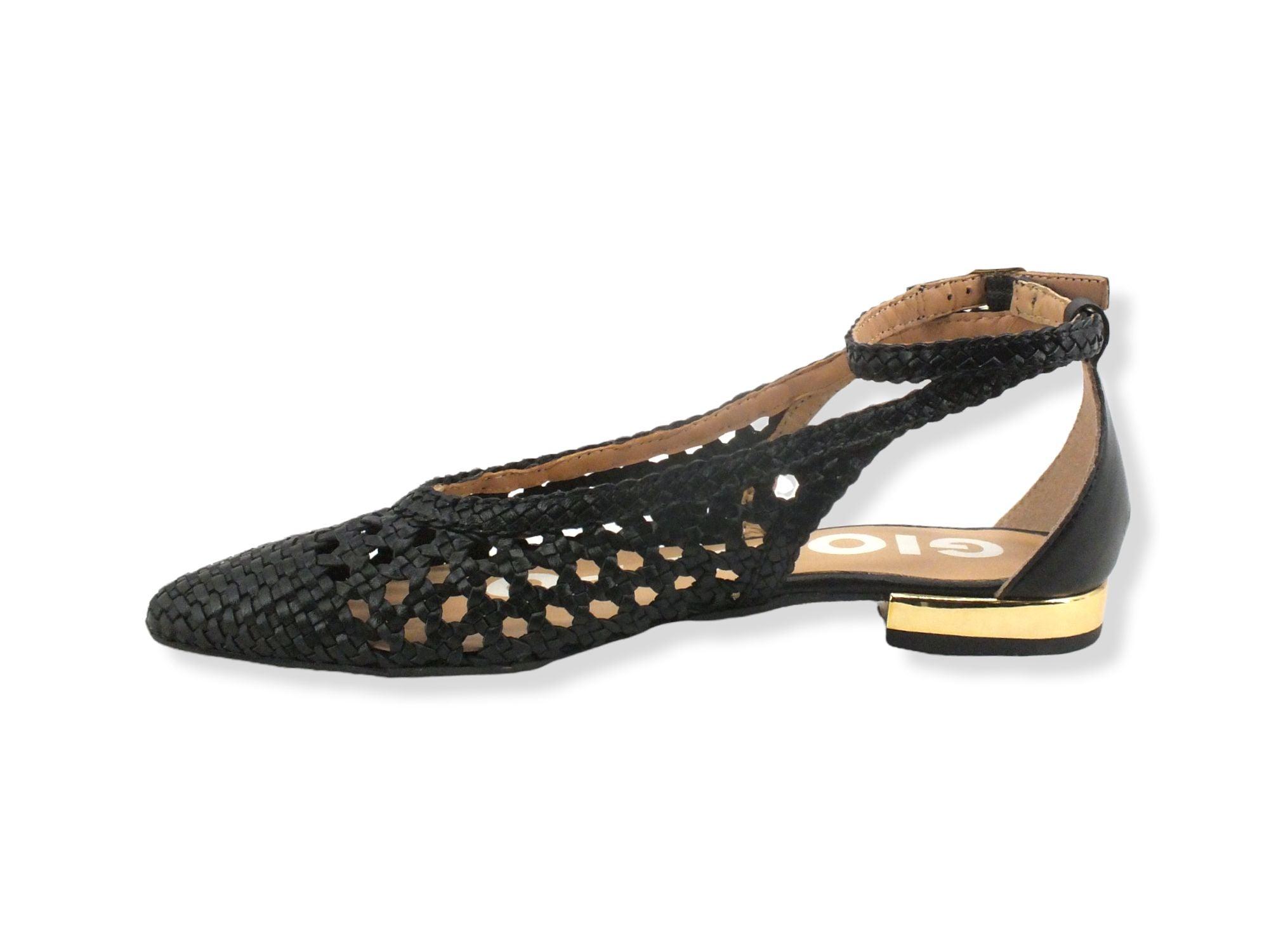 GIOSEPPO Dell Ballerina Traforata Black 62109 - Sandrini Calzature e Abbigliamento