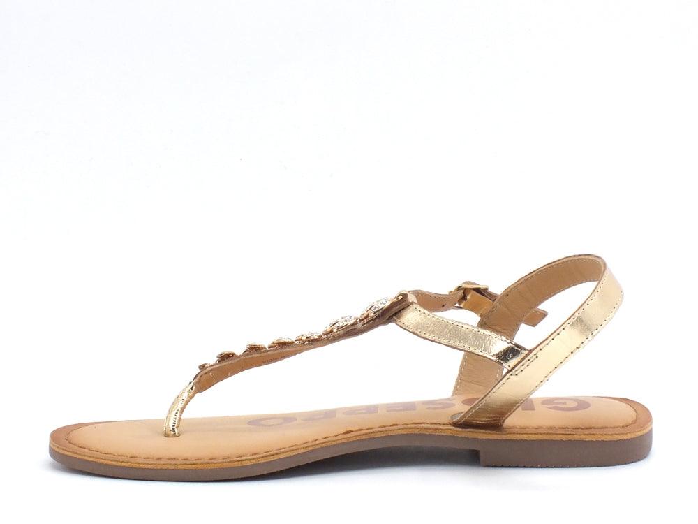 GIOSEPPO Harrells Sandalo Strass Gold 59826 - Sandrini Calzature e Abbigliamento