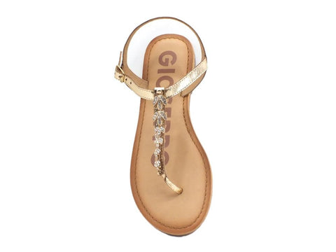 GIOSEPPO Harrells Sandalo Strass Gold 59826 - Sandrini Calzature e Abbigliamento