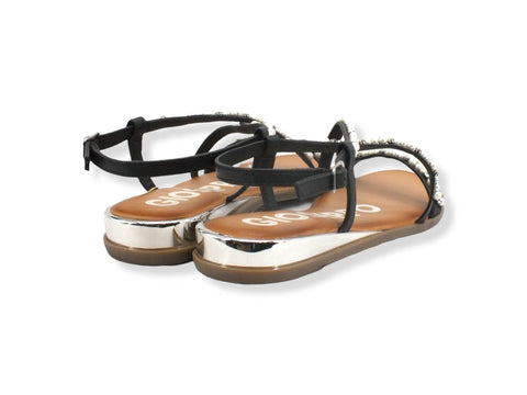 GIOSEPPO Jenne Sandalo Listini Strass Black 65929 - Sandrini Calzature e Abbigliamento