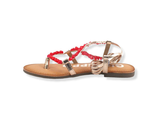 GIOSEPPO Lisieux Sandalo Infradito Gladiator Listini Stones Red 66036 - Sandrini Calzature e Abbigliamento