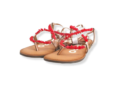 GIOSEPPO Lisieux Sandalo Infradito Gladiator Listini Stones Red 66036 - Sandrini Calzature e Abbigliamento