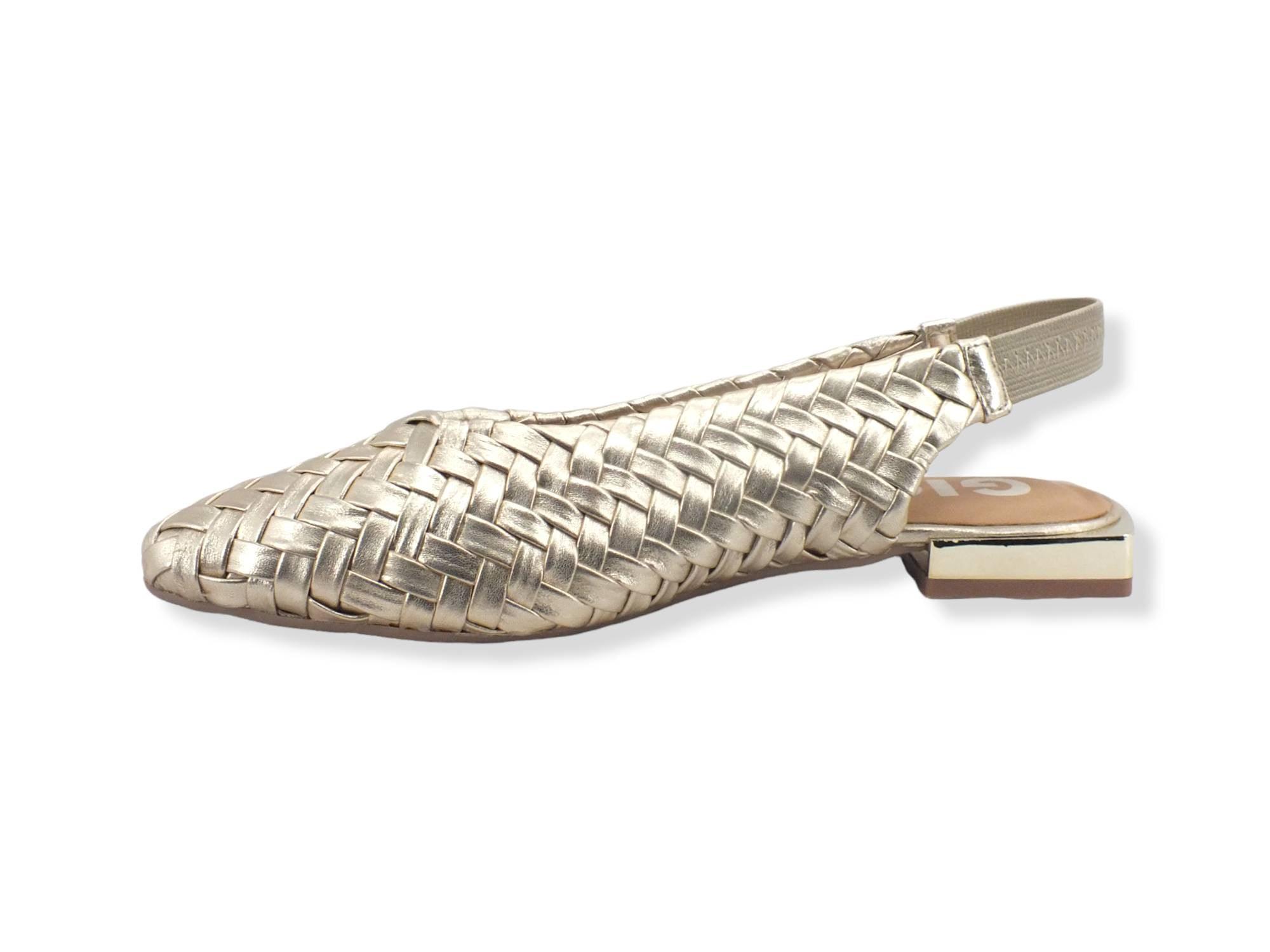 GIOSEPPO Orotina Sandalo Ballerina Tallone Aperto Gold 65925 - Sandrini Calzature e Abbigliamento