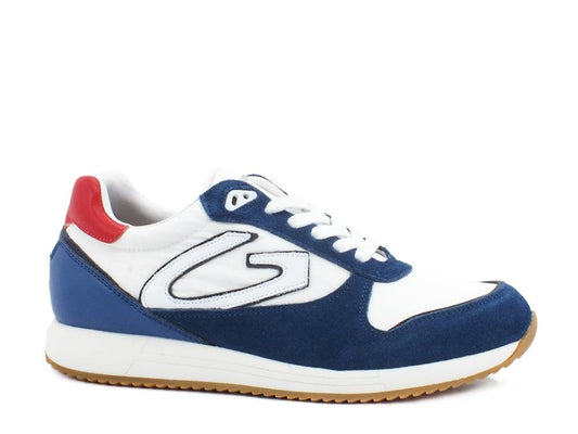 GUARDIANI Fresno 010 Sneakers White Blue AGU101014 - Sandrini Calzature e Abbigliamento