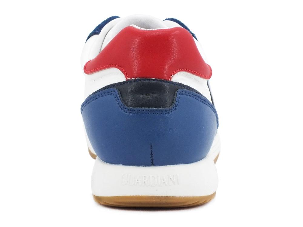 GUARDIANI Fresno 010 Sneakers White Blue AGU101014 - Sandrini Calzature e Abbigliamento