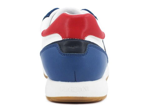 GUARDIANI Fresno 010 Sneakers White Blue AGU101014 - Sandrini Calzature e Abbigliamento