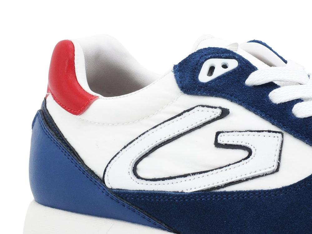 GUARDIANI Fresno 010 Sneakers White Blue AGU101014 - Sandrini Calzature e Abbigliamento
