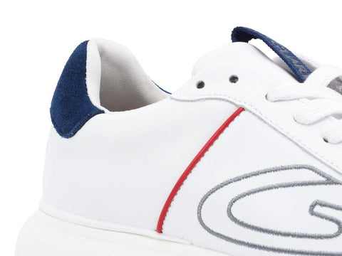 GUARDIANI King 013 Sneakers White Blue AGU101028 - Sandrini Calzature e Abbigliamento