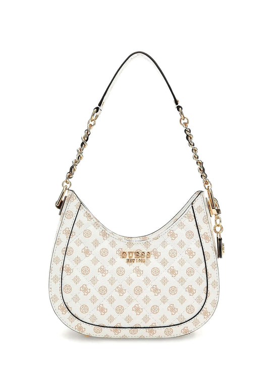 GUESS Abet Borsa Small Hobo White Logo PG855801 - Sandrini Calzature e Abbigliamento