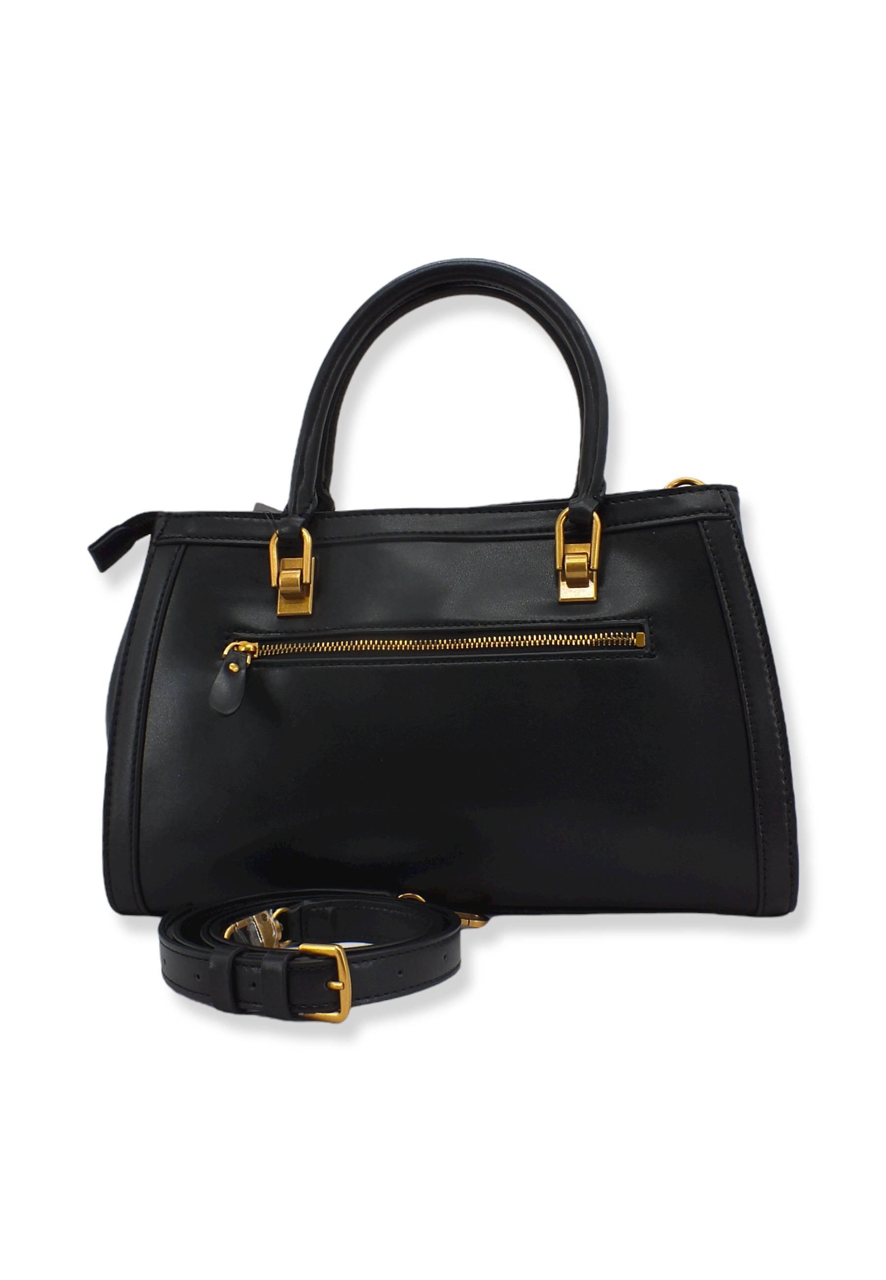 GUESS Abey Satchel Girlfriend Borsa Tracolla Donna Black VB855806 - Sandrini Calzature e Abbigliamento