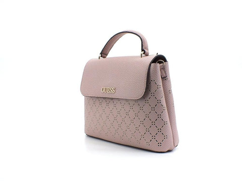 GUESS Amara Borsa Top Handle Trafori Beige Biscuit XG849318 - Sandrini Calzature e Abbigliamento
