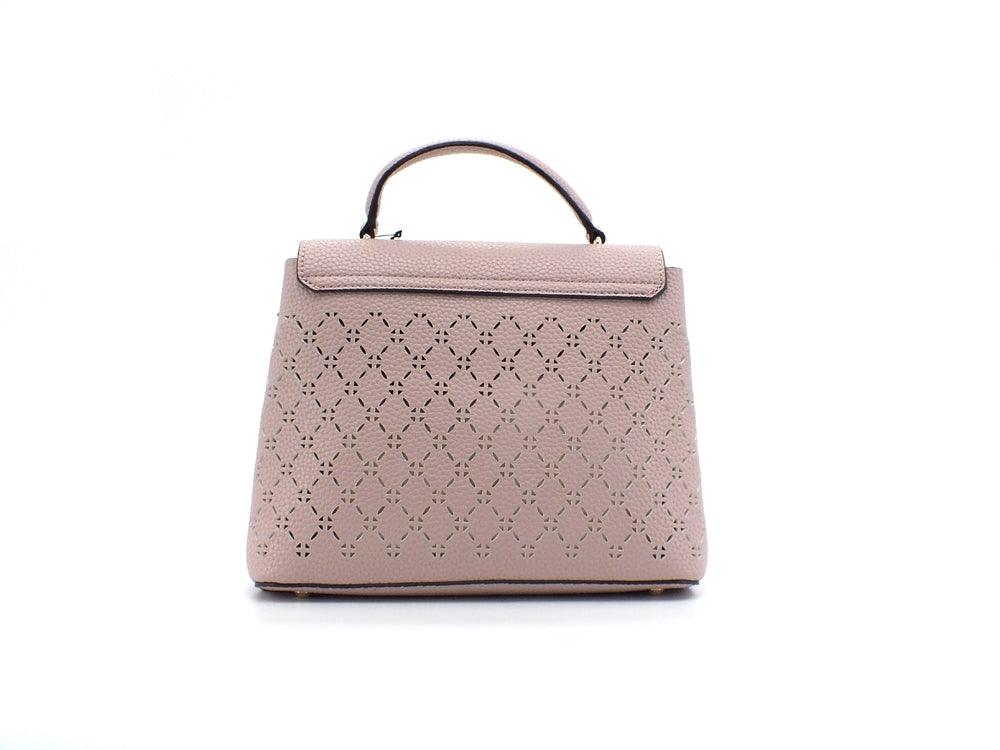 GUESS Amara Borsa Top Handle Trafori Beige Biscuit XG849318 - Sandrini Calzature e Abbigliamento