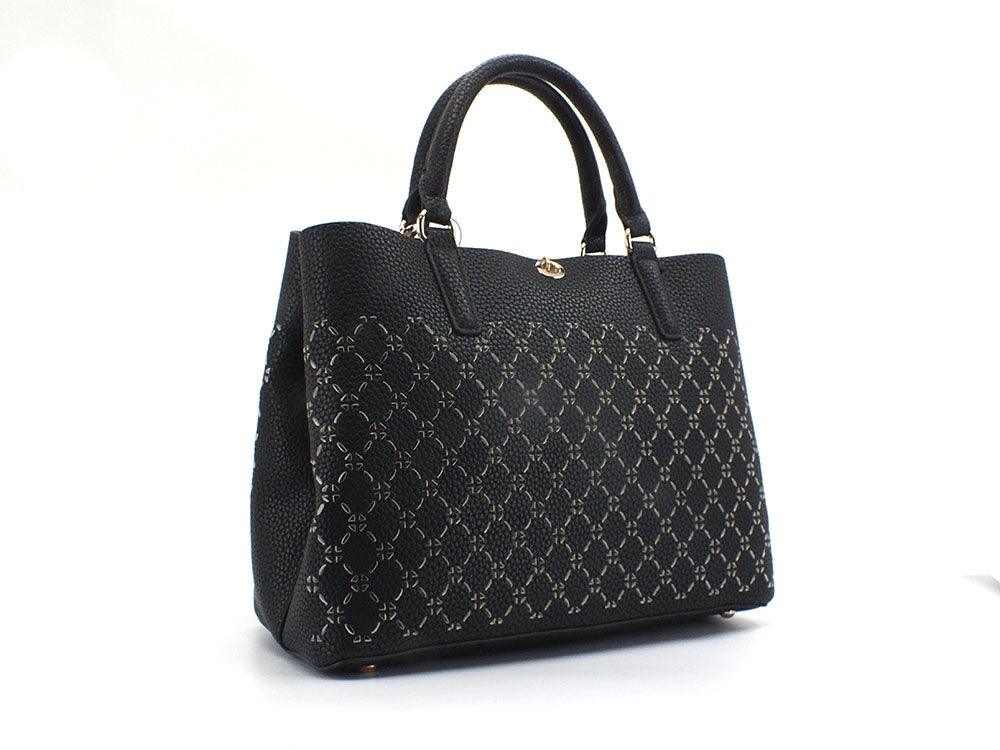 GUESS Amara Satchel Borsa Traforata Black XG849306 - Sandrini Calzature e Abbigliamento