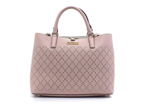 GUESS Amara Satchel Borsa Traforata Rosa Biscuit XG849306 - Sandrini Calzature e Abbigliamento