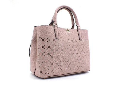 GUESS Amara Satchel Borsa Traforata Rosa Biscuit XG849306 - Sandrini Calzature e Abbigliamento