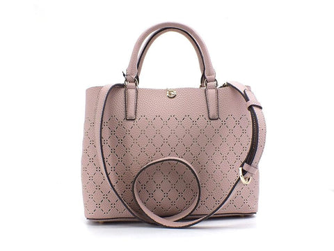 GUESS Amara Satchel Borsa Traforata Rosa Biscuit XG849306 - Sandrini Calzature e Abbigliamento